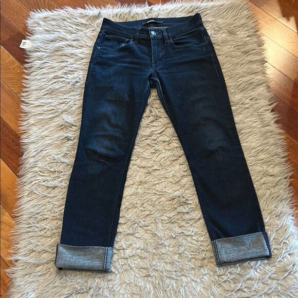 Hudson Jeans Denim - Hudson Jeans Blake Slim Straight Cuffed Cropped Jeans